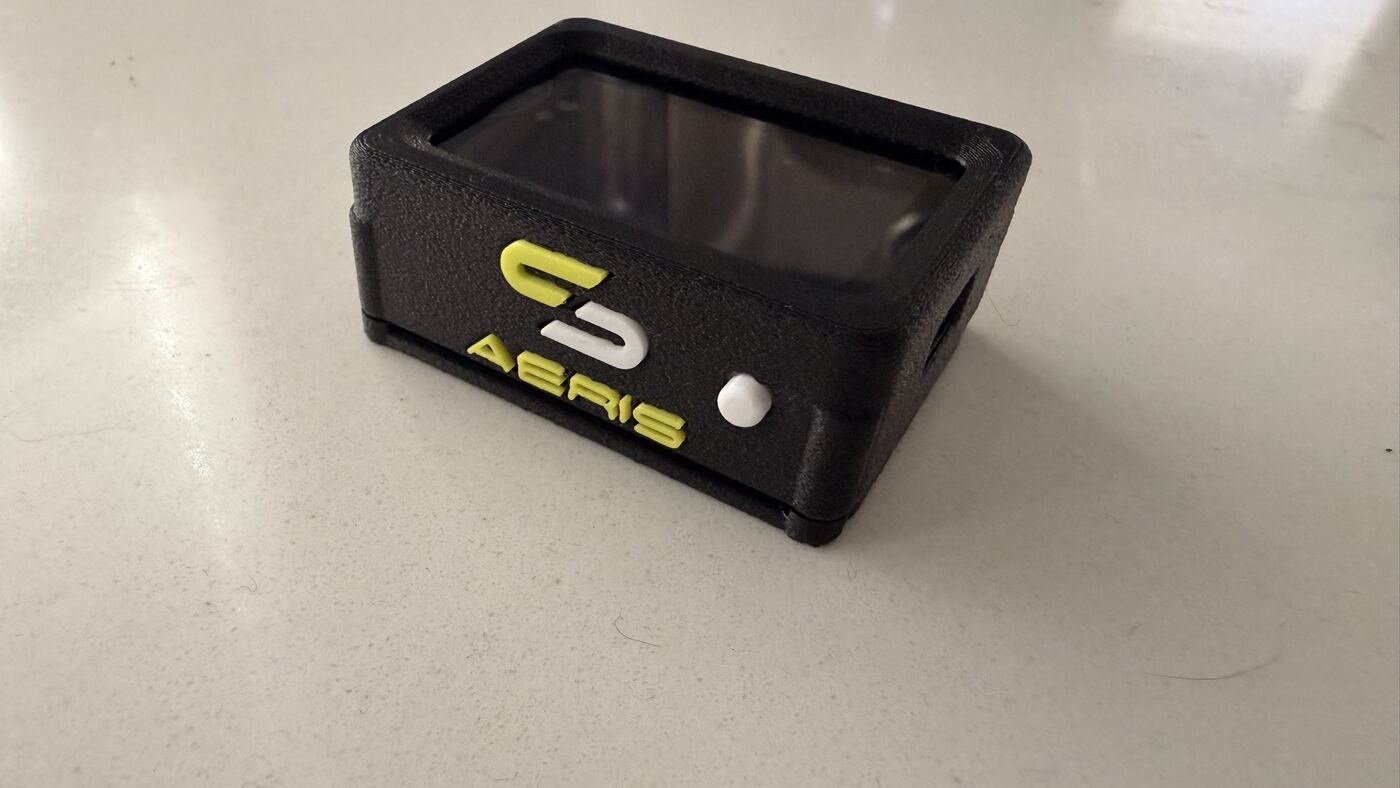 AERIS altimeter enclosure, close detail